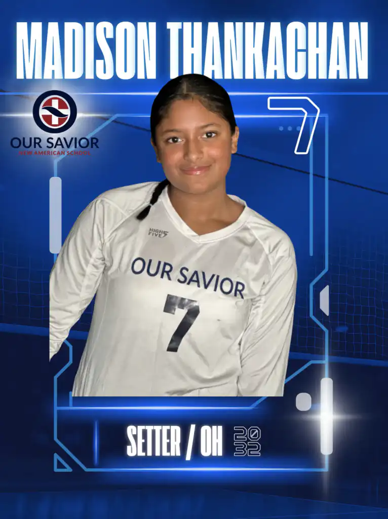 Photo of OSNAS Girls Volleyball player, Madison Thankachan.