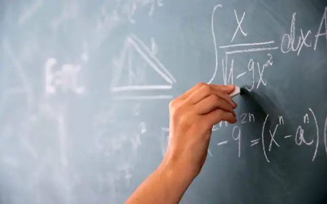 Learning Maths On Chalk Board